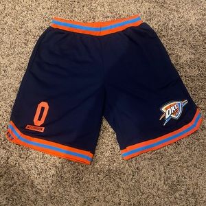 NBA Licensed Oklahoma City Thunder Russell Westbrook Shorts. Size 14-16.